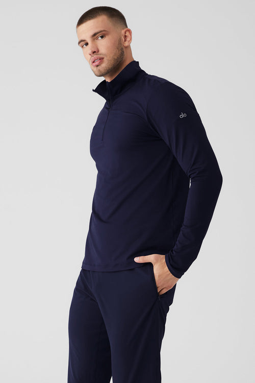 Conquer 1/4 Zip Reform Long Sleeve - Navy