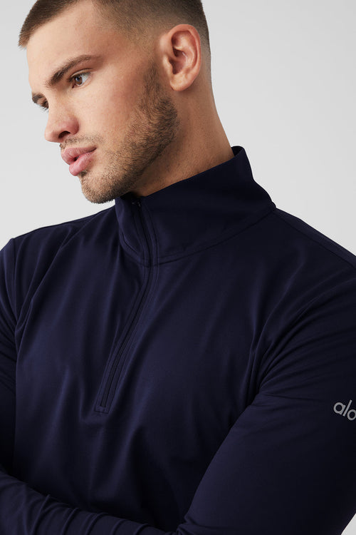 Conquer 1/4 Zip Reform Long Sleeve - Navy