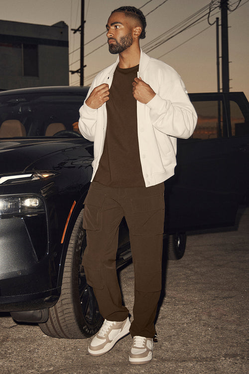 Renown Varsity Jacket - Bone