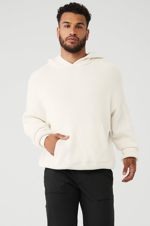 Scholar Hooded Sweater - Ivory