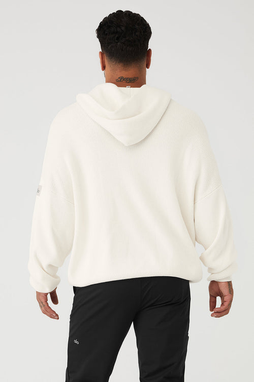Scholar Hooded Sweater - Ivory