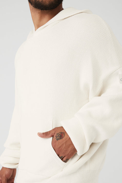 Scholar Hooded Sweater - Ivory