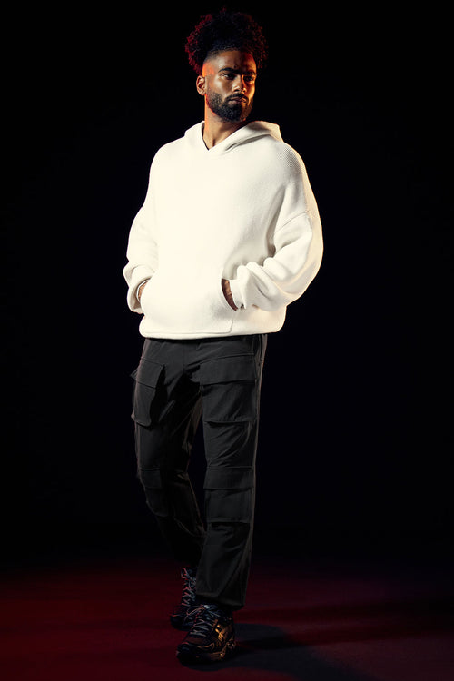 Scholar Hooded Sweater - Ivory