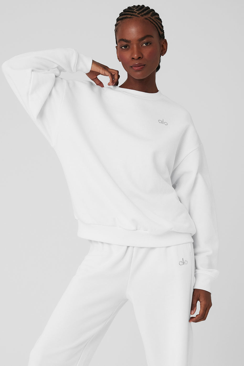 Accolade Crew Neck Pullover - White – Alo Yoga Mexico
