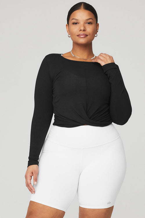 Cover Long Sleeve Top - Black