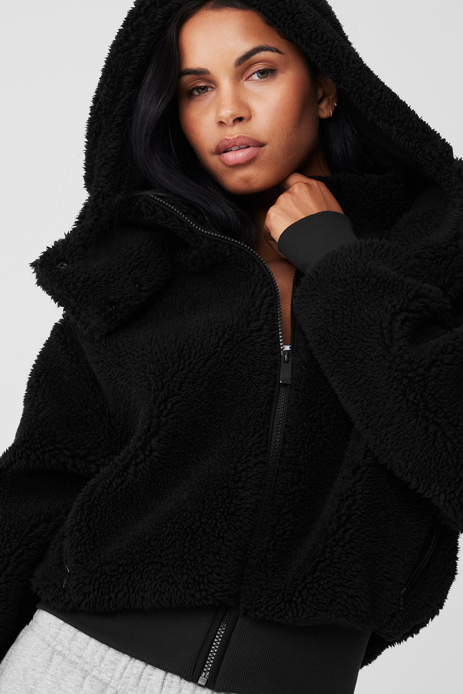 Foxy Sherpa Jacket Black Alo Yoga Mexico