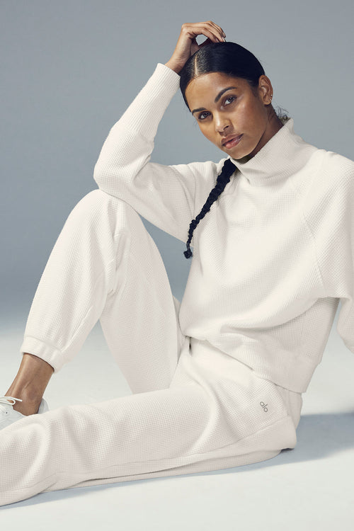 Waffle Weekend Escape Jogger - Ivory