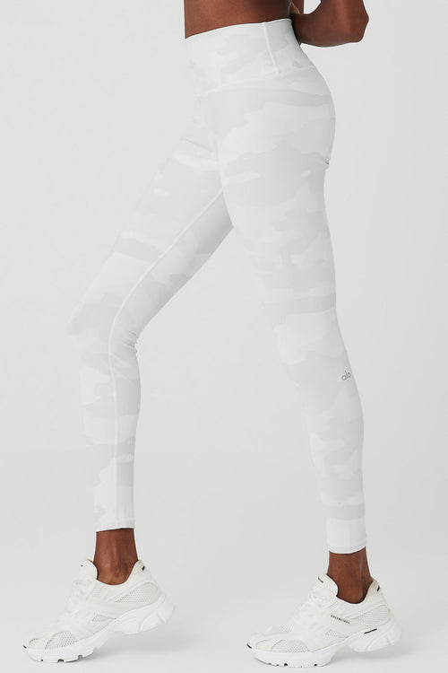 High-Waist Camo Vapor Legging - White Camouflage